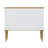 Тумба Рандеву-42 МАССИВ СОСНЫ Белый лак + антик №24 картинка 5